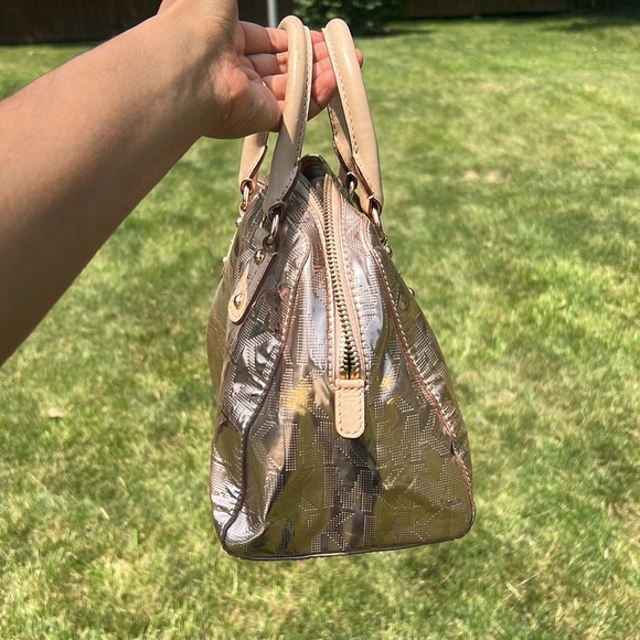 Michael Kors Rose Gold Satchel with Shimmery Metallic Finish - Picture 3 of 5